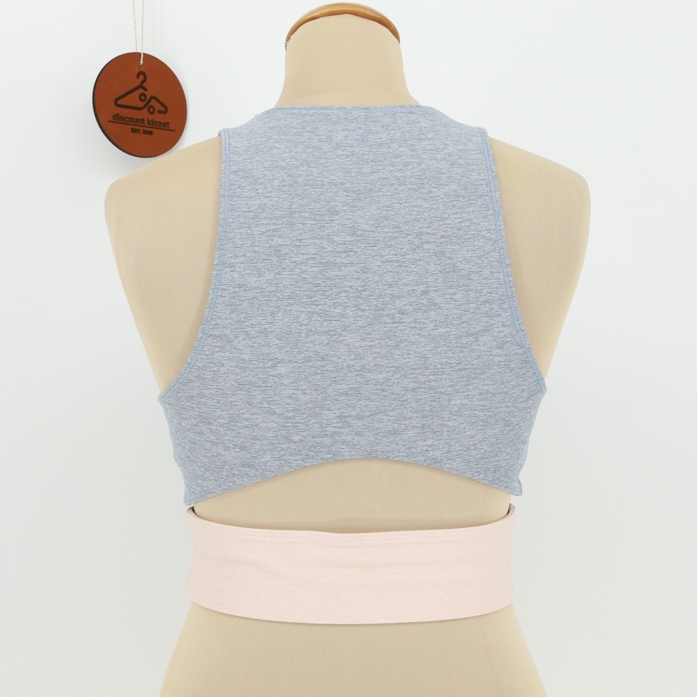 Outdoor Voices Tri Tone Splash Crop Top Sports Bra Size Medium - Picture 3 of 6